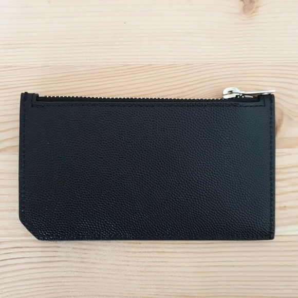 Saint Laurent Zipper Cardholder Wallet - Black - Picture 2 of 3
